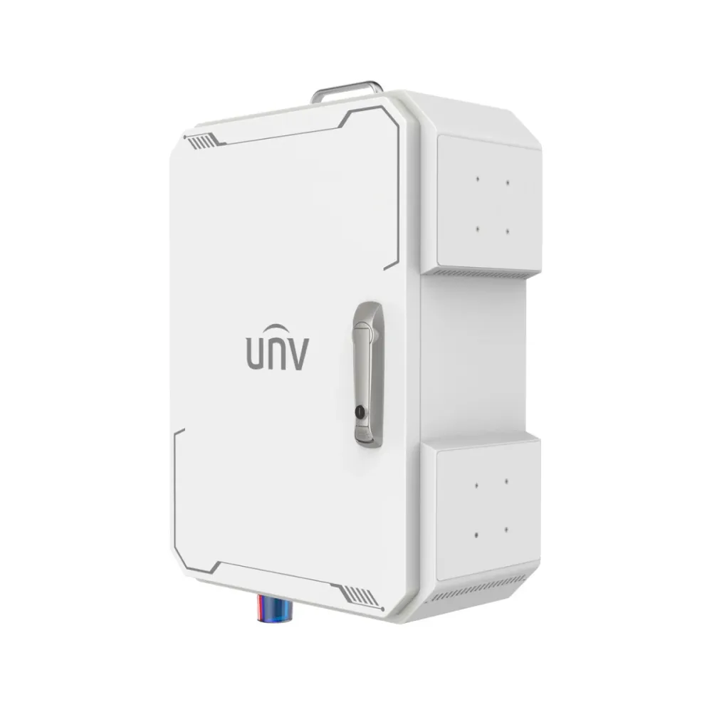 Gravador NVR Uniview UV-SMBOX02-R 8 Canais PoE 4x SIP AcuSearch IP57 Branco