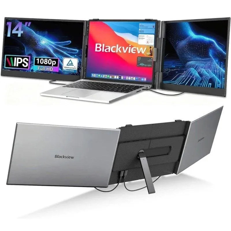 Monitor Blackview DCM6 14" FullHD 60Hz IPS Ultra Fino Dual USB-C Alumínio