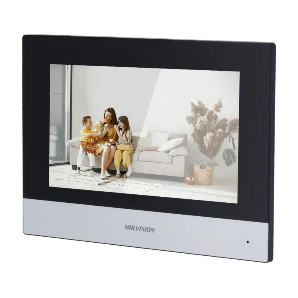 Monitor para Video Porteiro Hikvision 7" Tátil TFT Preto - DS-KH6320Y-WTE2