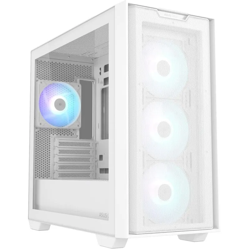 Caixa ATX Asus A21 Plus TG ARGB Branco