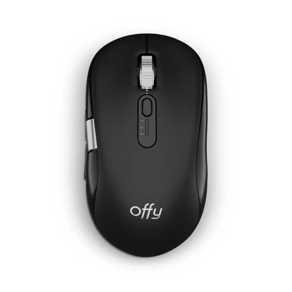 Rato Sem Fios Offy Lexi Wireless/Bluetooth 4800DPI Preto