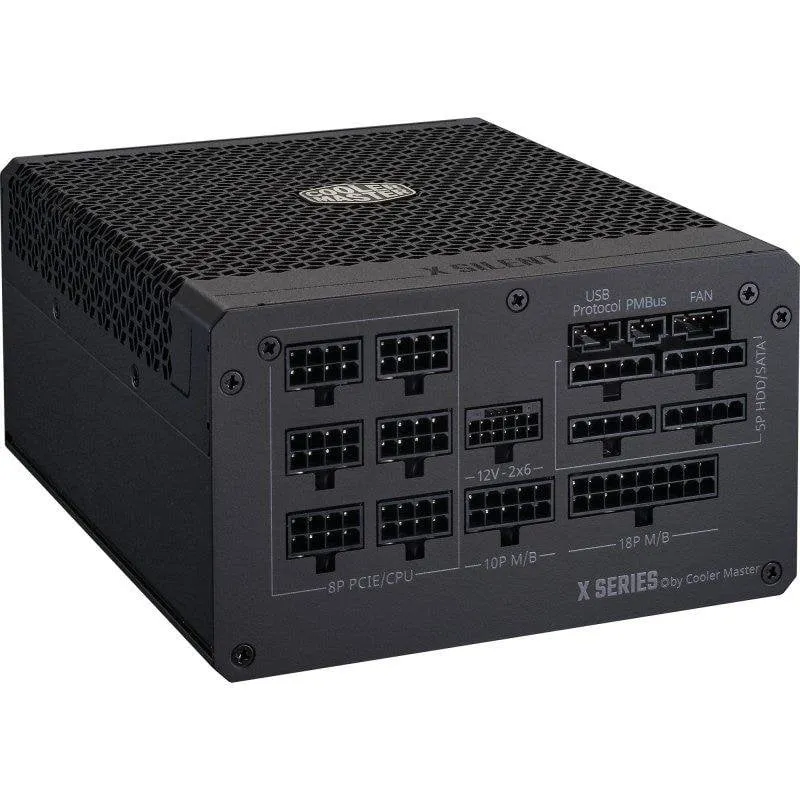 Fonte Alimentação Fonte de Alimentação Cooler Master X Silent Edge Platinum 1100W 80 PLUS Platinum modular sem ventoinha
