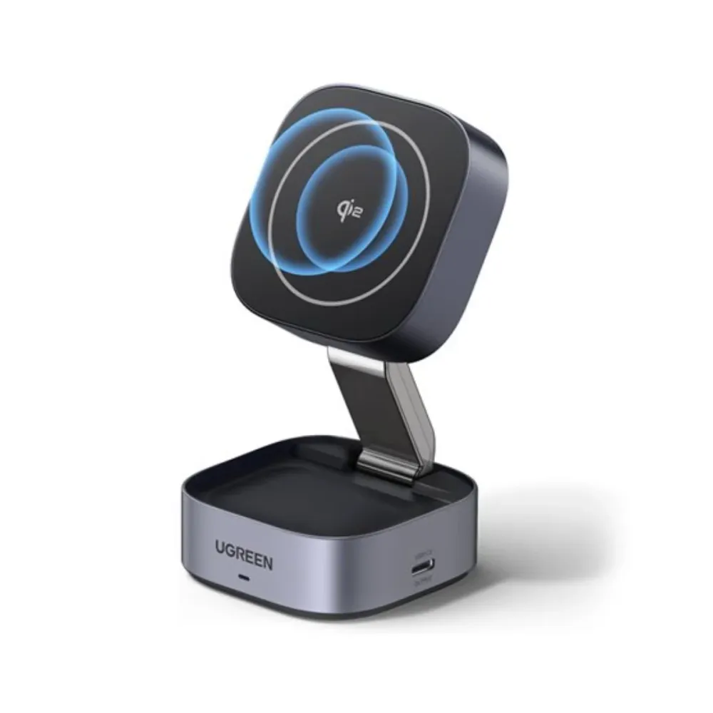 Carregador Wireless Ugreen W702 2-em-1 Qi2 15W