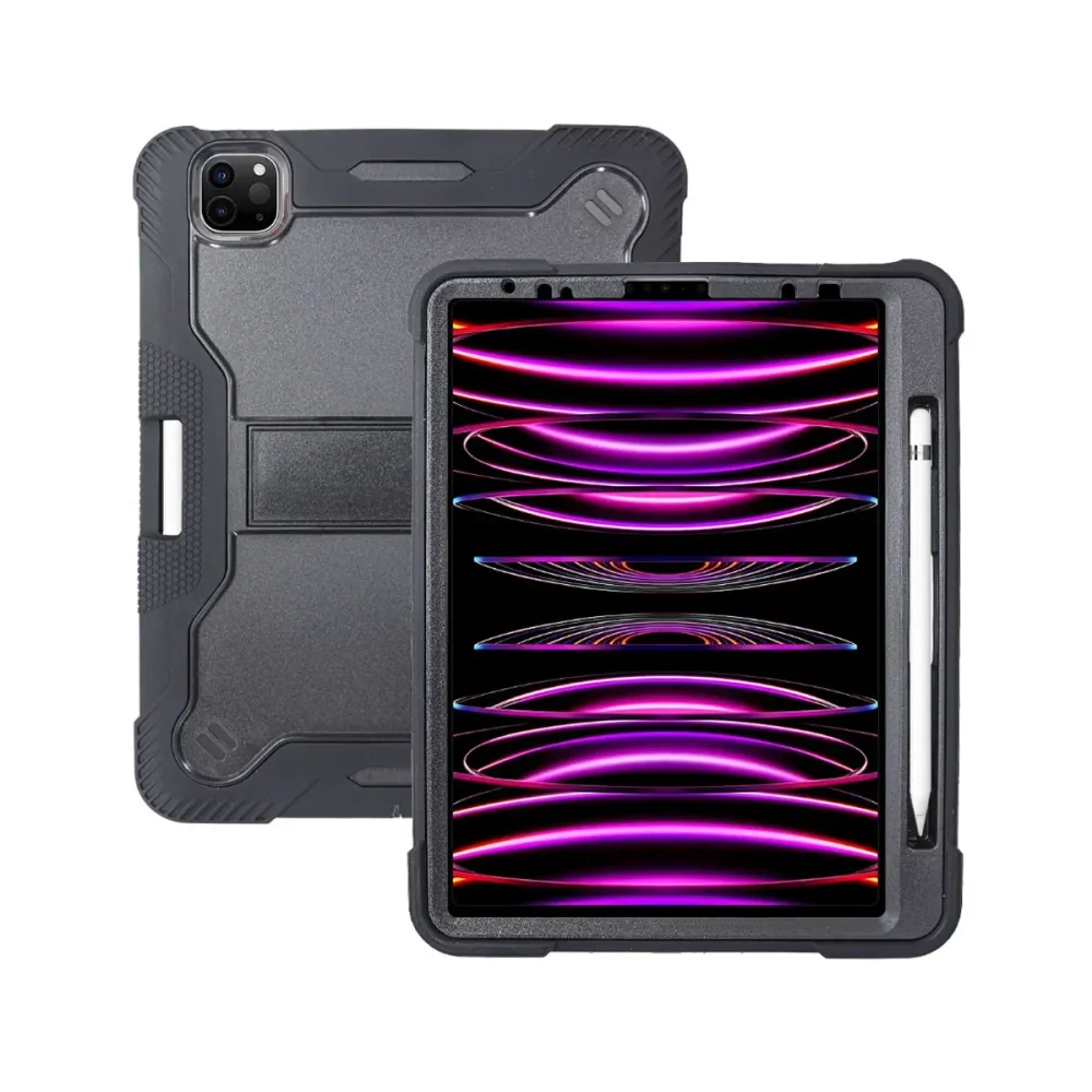 Capa Anti-Choque iPad 10 2022 c/Suporte Preta