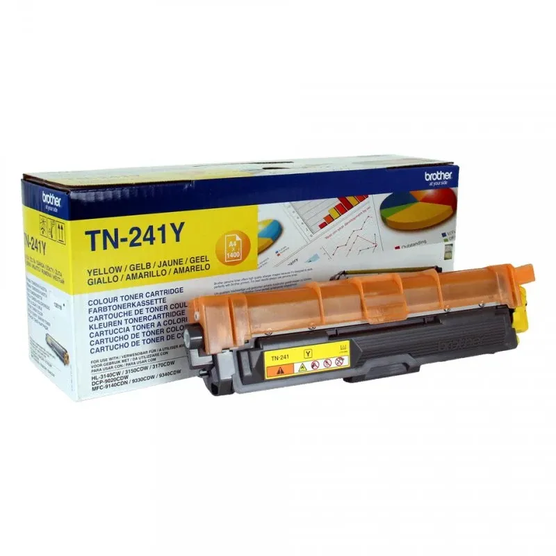 BROTHER TN241Y Toner yellow ptr HL3140CW/3150/3170/DCP9020/MFC9140CDN - 1.400 p