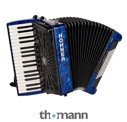Hohner Bravo III 72 Blue silent key