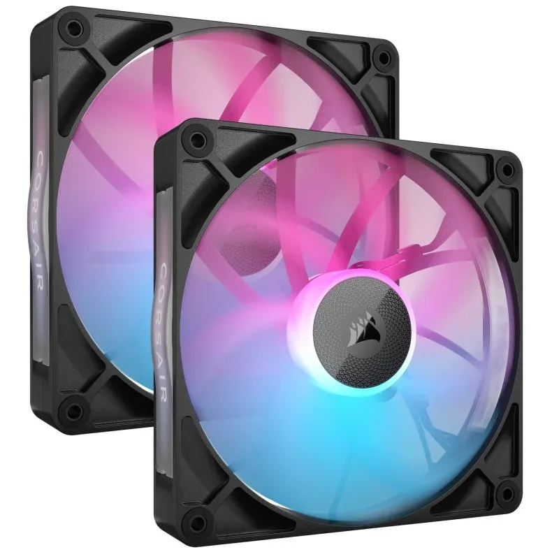 Ventoinhas Suplementares Corsair iCUE LINK RX140 RGB Starter Kit 2 PWM Pretas