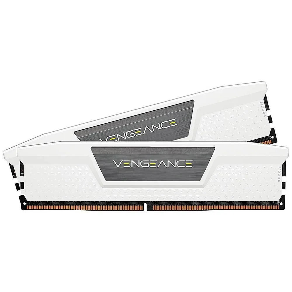 Memória RAM UDIMM Corsair Vengeance 32GB (2x16GB) DDR5-6000MHz (AMD Expo/Intel XMP) CL36 (36-44-44-96) 1.35V Branca