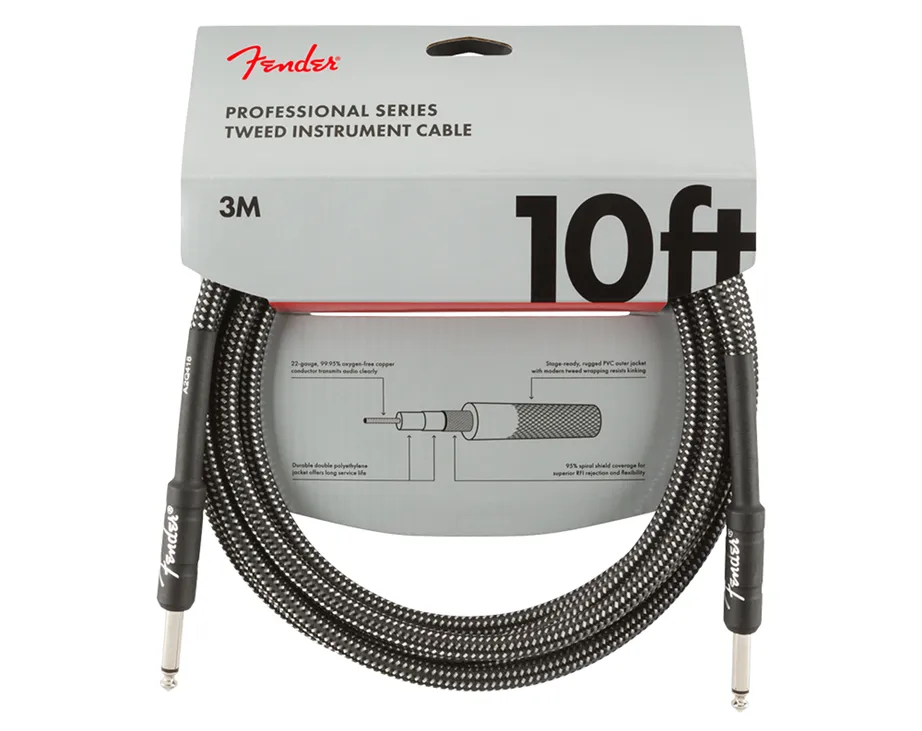 Cabo Instrumento Fender Professional Series Gray Tweed 3mt