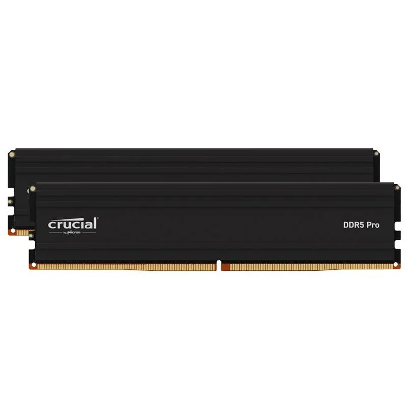 Memória RAM UDIMM Crucial Pro 96GB (2x48GB) DDR5-5600MHz (AMD Expo/Intel XMP) CL46 (46-46-45-45) 1.1V Preta