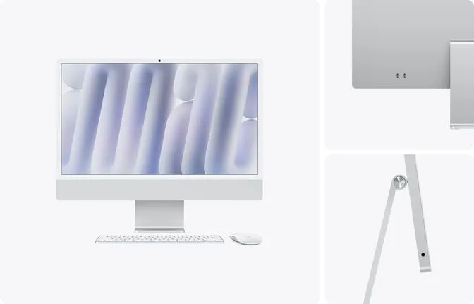 All In One Apple iMac 24" M4 10-Cores 16GB RAM 512GB SSD Prata