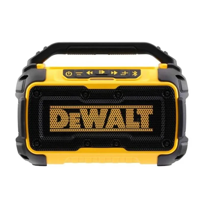 Altifalantes DeWALT portáteis Bluetooth 20W com bateria integrada e USB