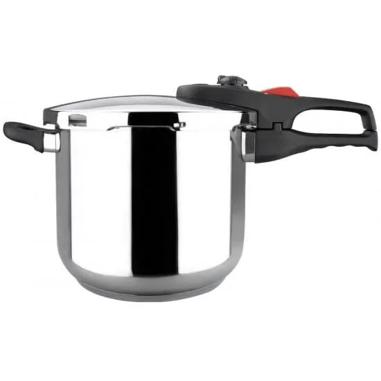 Panela de Pressão Practika Plus c/ Cabo 8L (Aço Inoxidável) - MAGEFESA