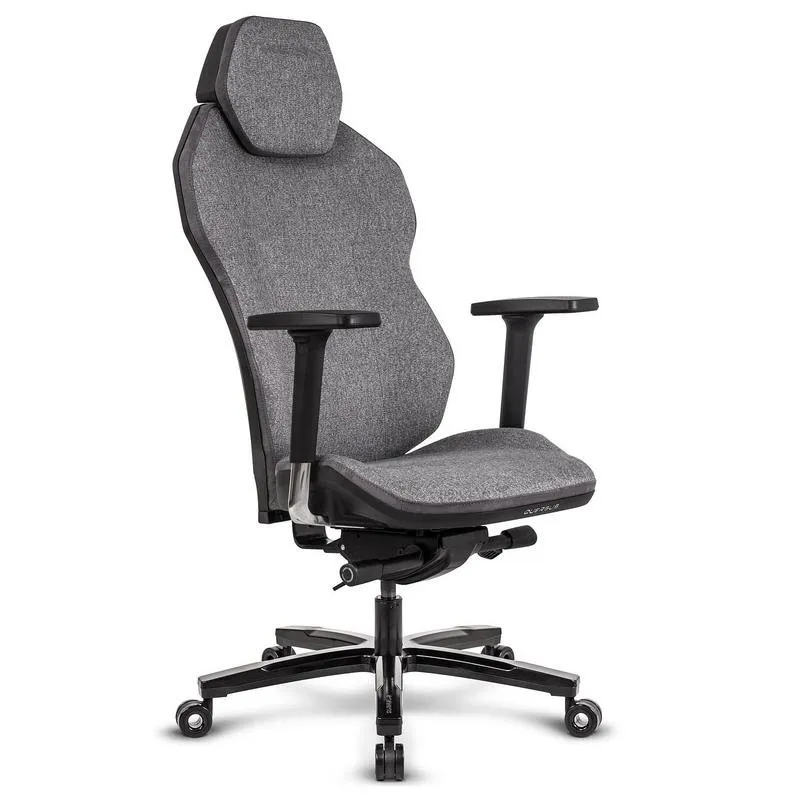 Cadeira Gaming Quersus ICOS 1.1 Cinzento Ferro Tecido Ignífugo Reclinável 140°