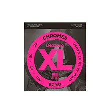 Jogo Cordas Baixo Elétrico D'Addario ECB81-S Chrome Flat Wound 045-100
