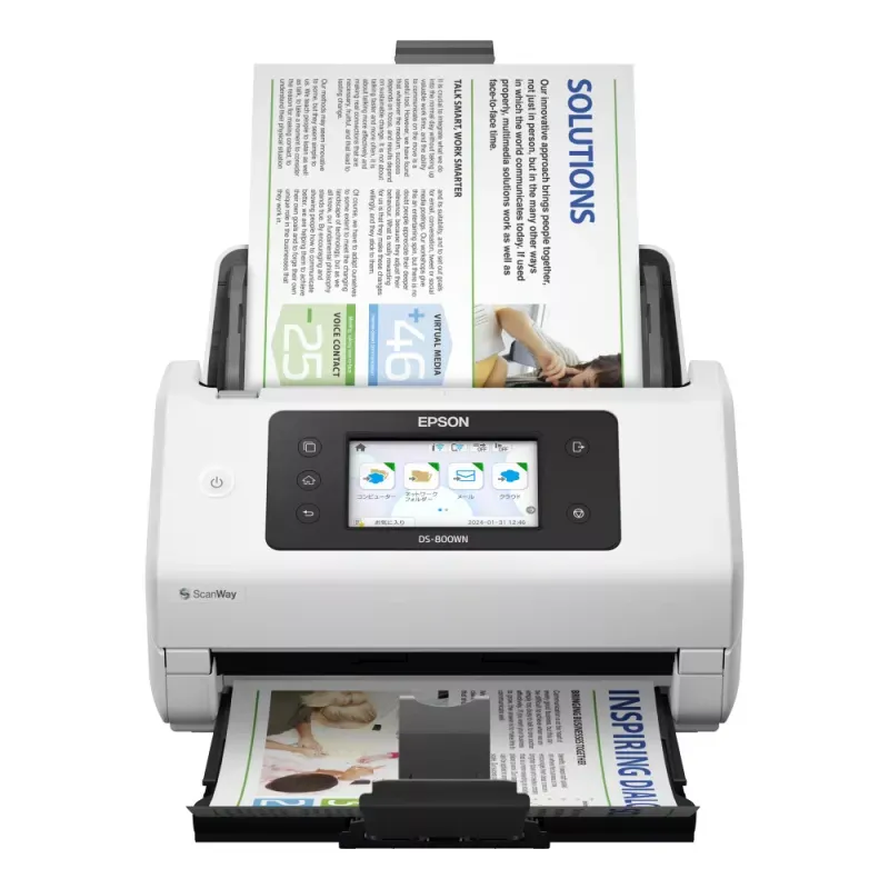 Scanner Epson WorkForce DS-800WN A4 Rede Wi-Fi 600x600 DPI