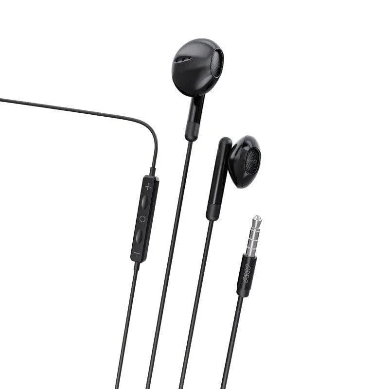 Auriculares Myway MWHPH0019 com fio Jack 3.5mm Microfone Integrado Preto