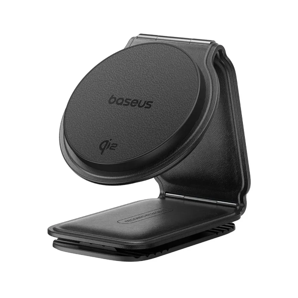 Suporte para Carro Baseus PrimeTrip Series C02 Mega Magnetic Wireless Charging 360º Car Mount 15W Qi2 Cluster Black