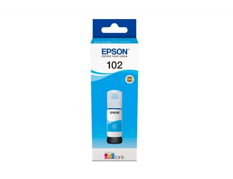 Recarga de Tinta EPSON Serie 102 Ciano (70ml) - EcoTank 2700/2750/2751/2756/3700/3750/4750