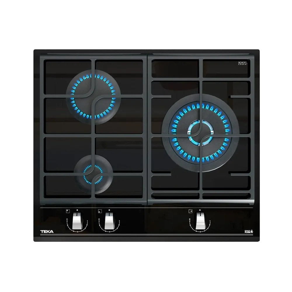 Placa de Gás TEKA GZC 63310 XBB (Gás Butano-Propano - 60 cm - Preto)