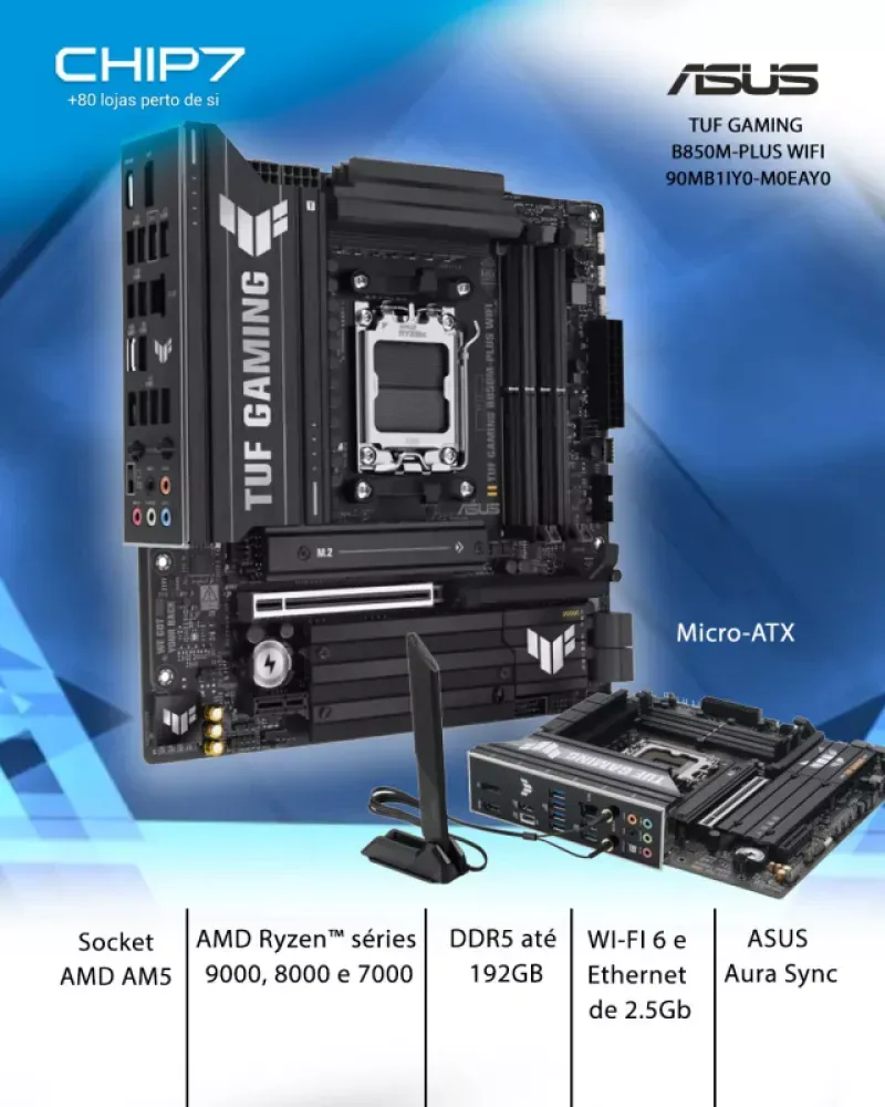 MOTHERBOARD MICRO-ATX ASUS TUF GAMING B850M-PLUS WIFI