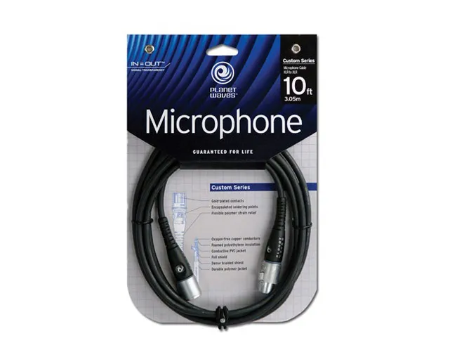 Cabo Microfone Planet Waves PWM10 3,05mt