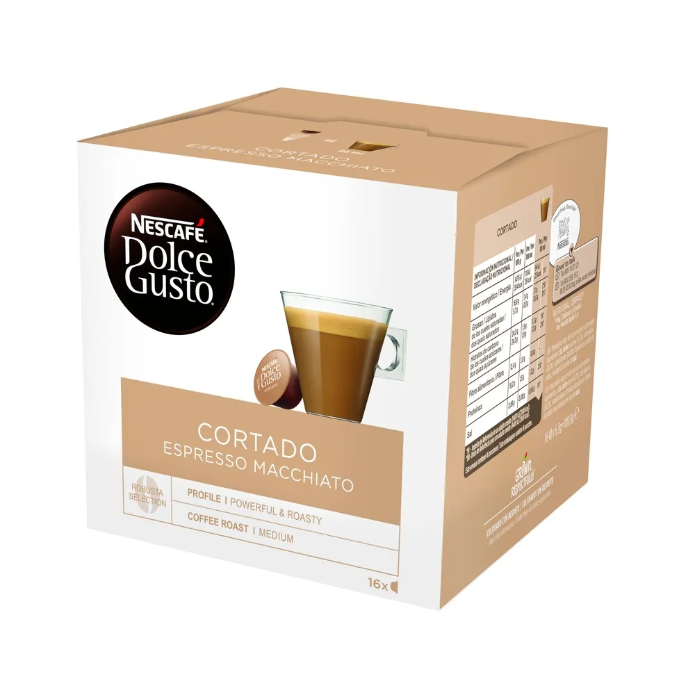 Pack 16X Cápsulas Nescafé Dolce Gusto Espresso Macchiato