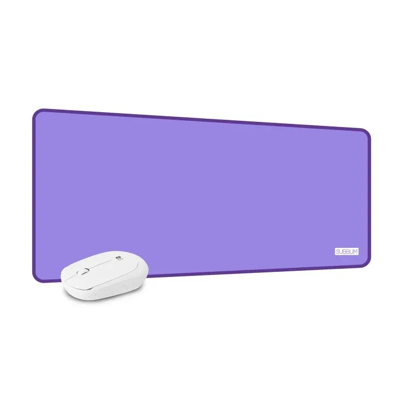 Subblim Harmony Pack Rato Sem Fios + Tapete Gaming XL Púrpura