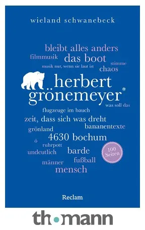 Reclam Verlag 100 Seiten Herbert Grönemeyer