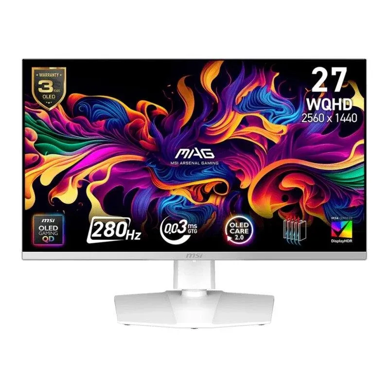 Monitor MSI MAG 272QPW QD-OLED X28 26,5" QHD 280Hz QD-OLED HDR400 True Black