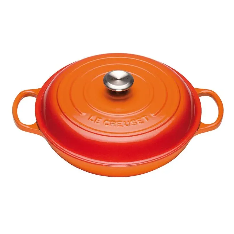 Caçarola Baixa Le Creuset Ferro Fundido 30 Cm Vulcânico