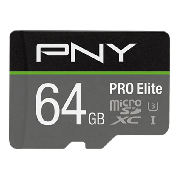 PNY Pro Elite microSDXC 64GB UHS-I U3 Classe 10
