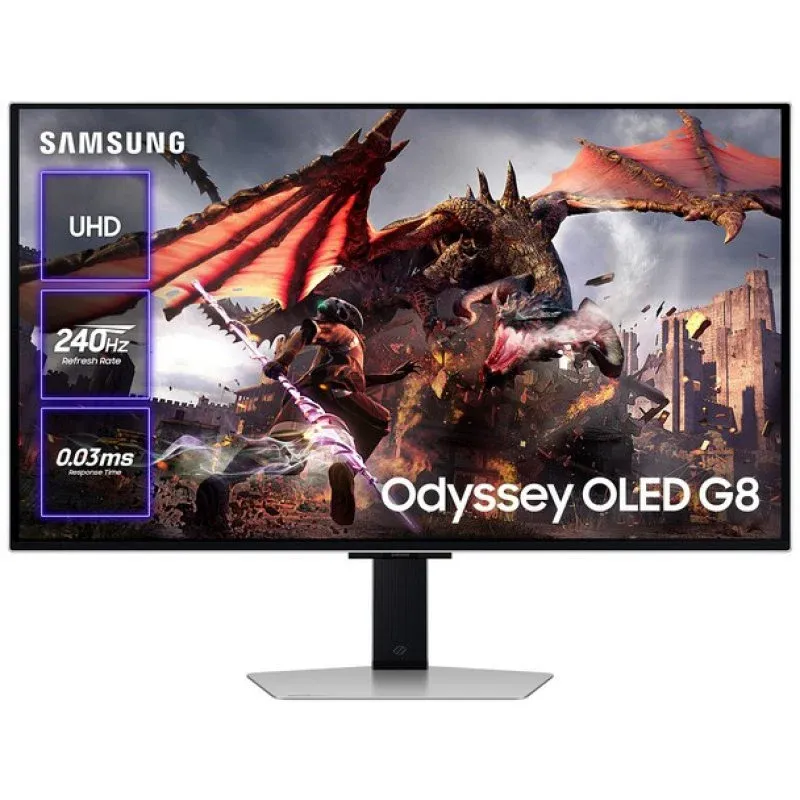 Monitor Samsung Odyssey OLED G8 LS32DG802SUXEN 32" OLED UltraHD 4K 240Hz FreeSync Premium Pro