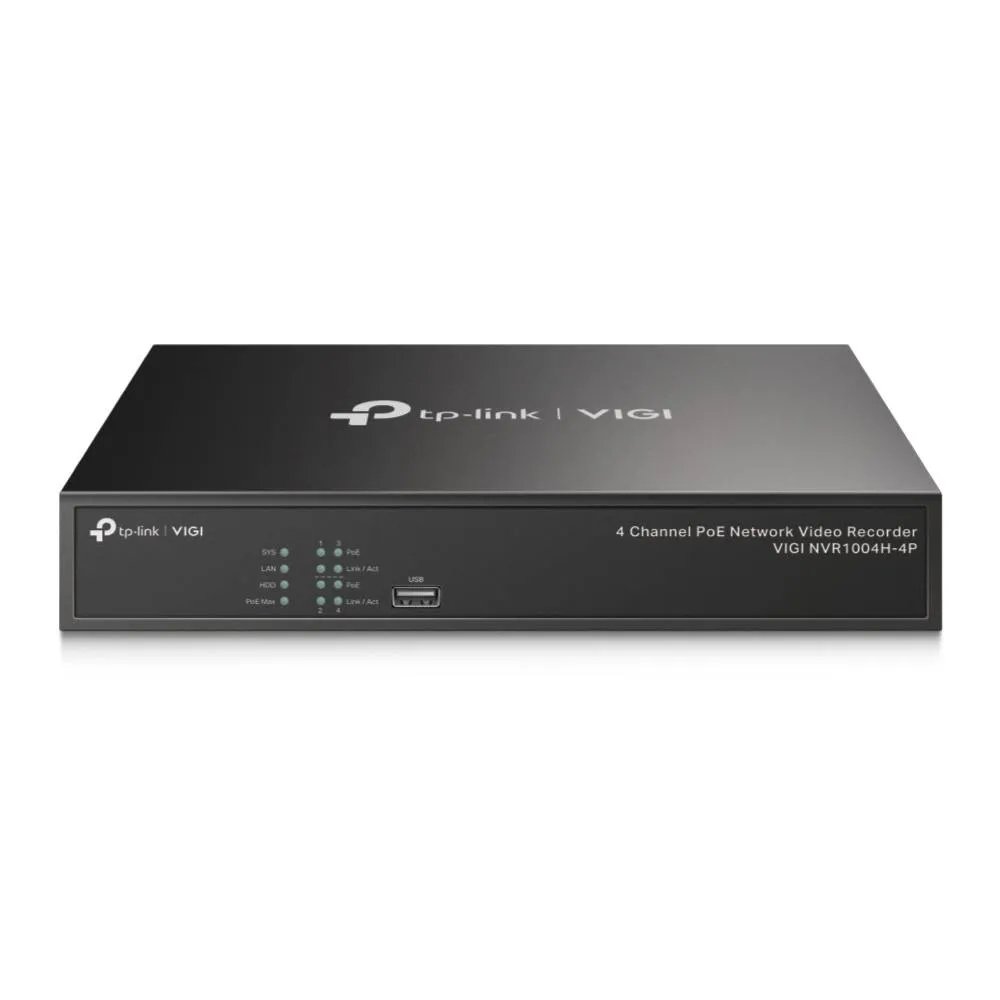 NVR TP-Link VIGI NVR1004H-4P 4 Canais PoE 1HDD H265+