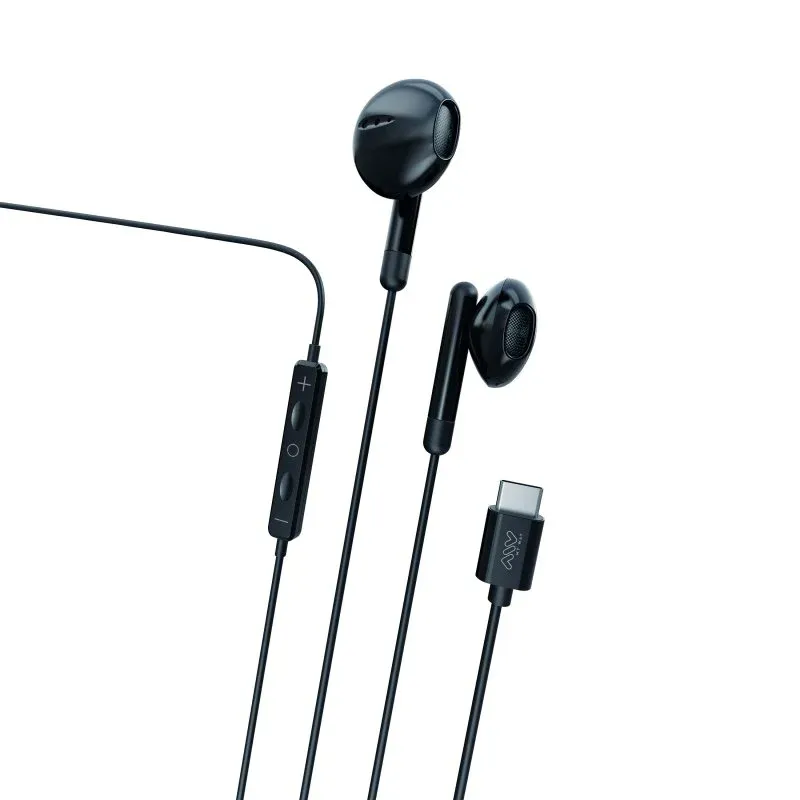 Myway Auriculares Estéreo com Microfone USB-C Pretos