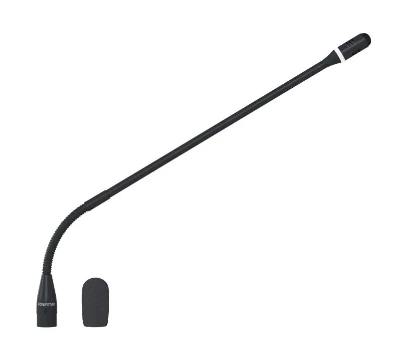 Microfone condensador eletrostático unidirecional cardioide com anel luminoso - MICFLEX-C45LED