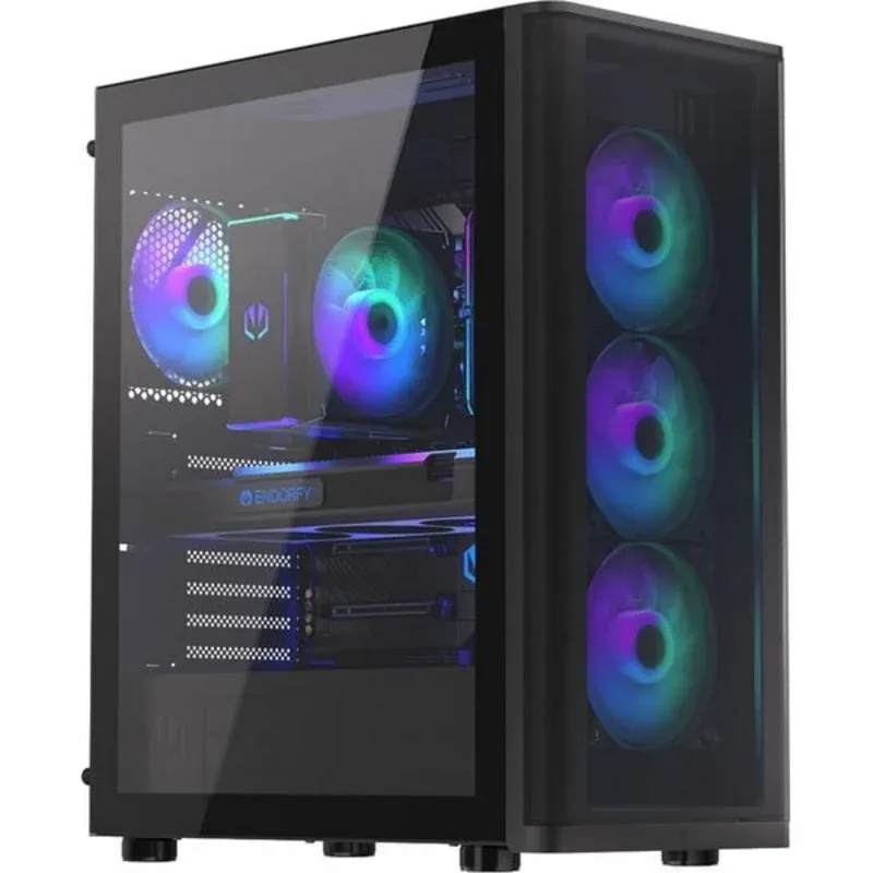 Caixa de Computador Caixa PC Endorfy Ventum 400 ARGB Torre Midi com Frontal em Malla