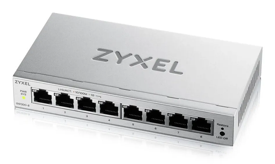 Zyxel GS1200-8V3 Gerido L2 Gigabit Ethernet GS1200-8V3-EU0101F