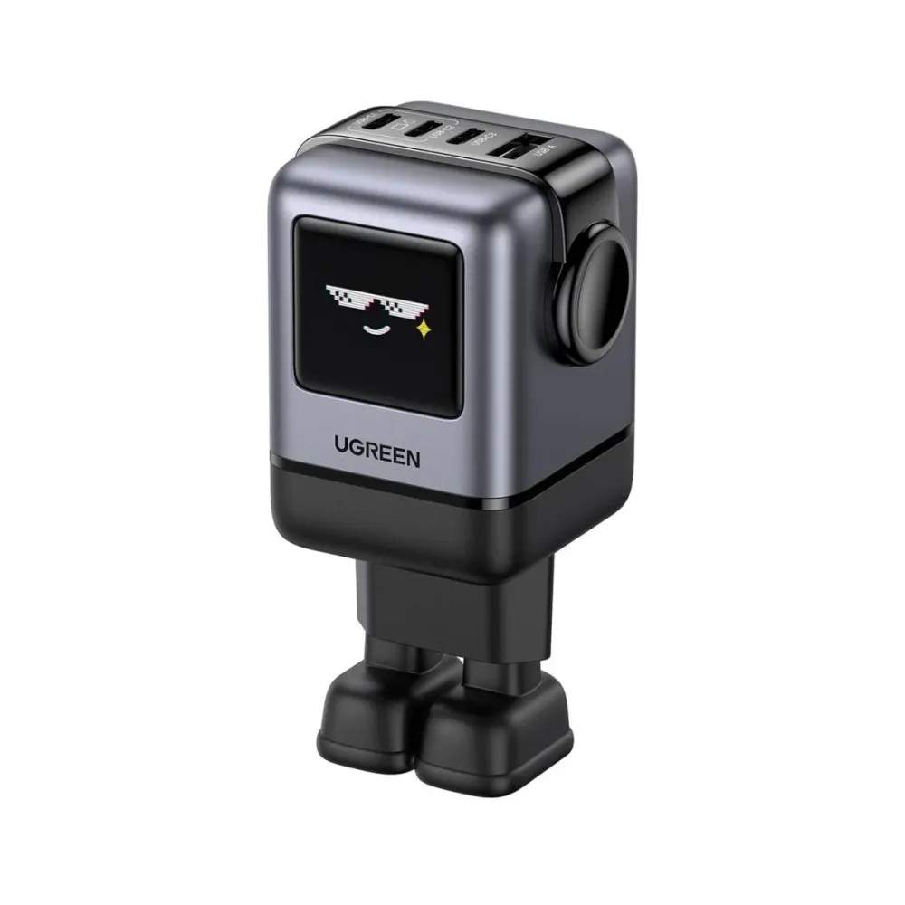 Carregador Ugreen Nexode RG Robot GaN 100W 1xUSB-A + 3xUSB-C Fast Charger Preto