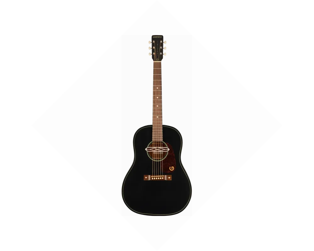 Gretsch Jim Dandy Deltoluxe Dreadnought TSPG Black Top