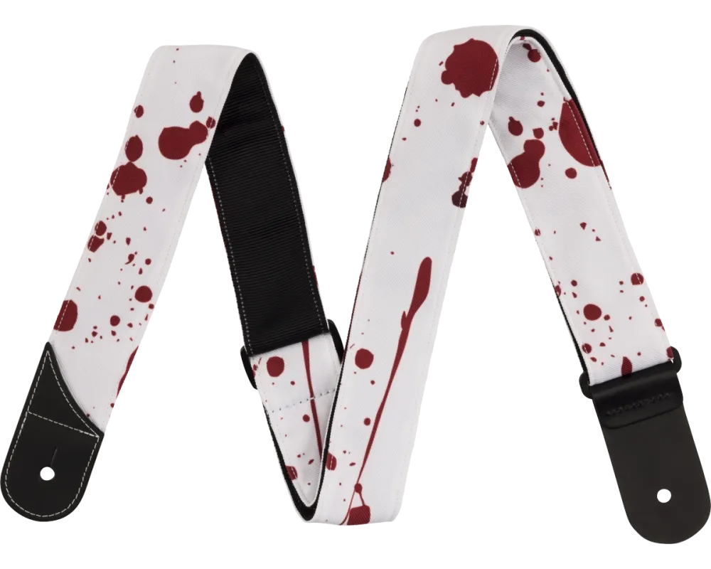 Jackson Strap White Red Splatter