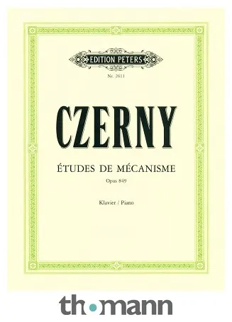 Edition Peters Czerny Études de Mécanisme