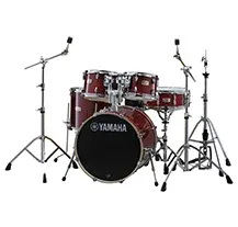 Bateria Yamaha Stage Custom Cranberry Red c/ HW680
