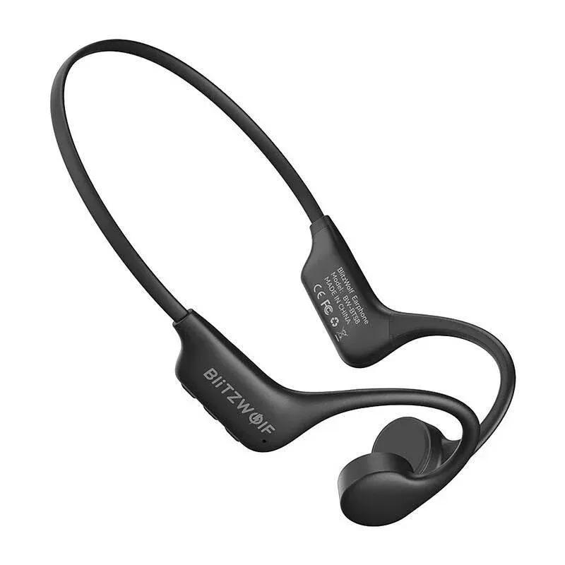 Auriculares Blitzwolf BW-BTS8 sem fios Bluetooth 5.3 com 32GB, cancelamento de ruído, pretos