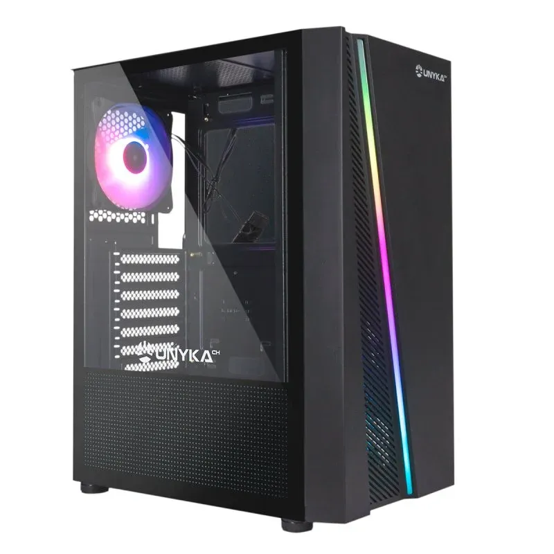 Caixa ATX GLAYZE RGB GAMING BLACK sem fonte