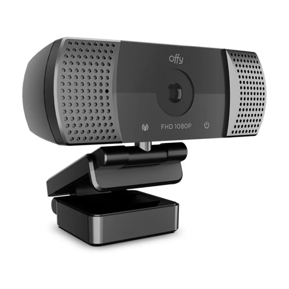 Webcam Offy Optix FHD 1080P Preta