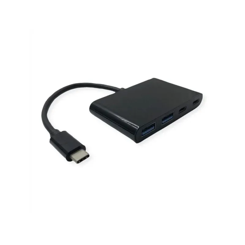 Hub Value 4 portas 1000 Mbit/s modelo 14.99.5041 alumínio preto