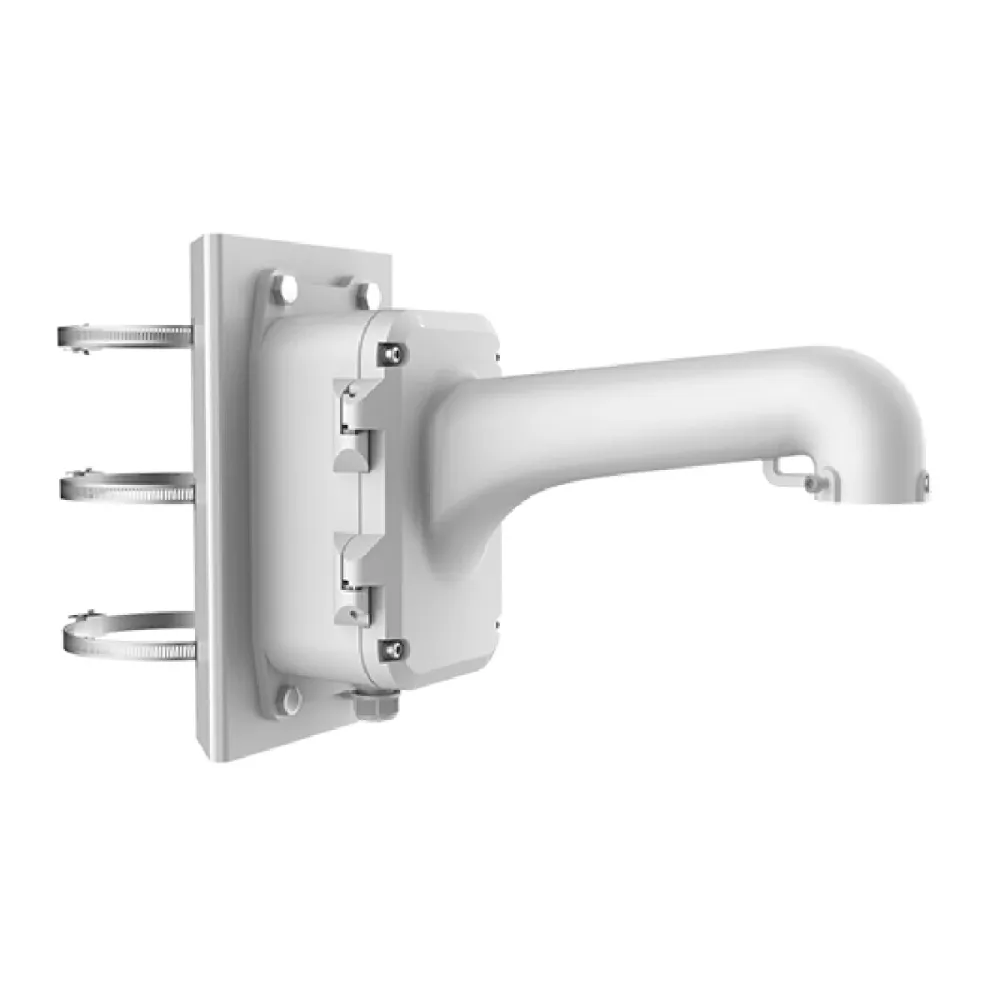 Suporte de Poste c/ Caixa Hikvision Branco - DS-1604ZJ-BOX-POLE
