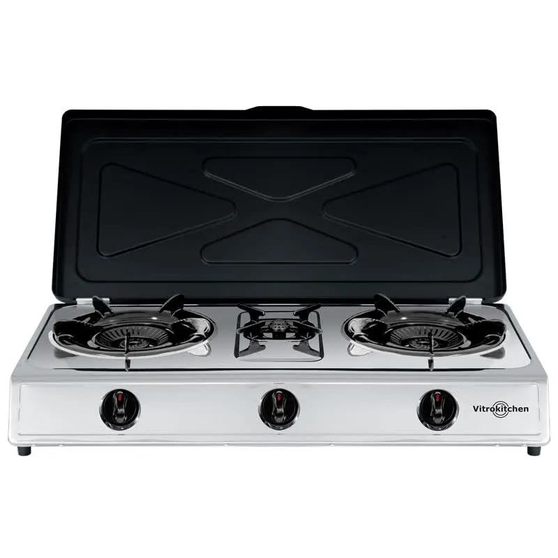 Fogão Inox Vitrokitchen 360Ib 3F Gás C/T