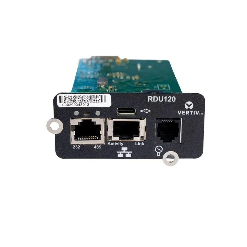 Placa de Rede Vertiv Liebert IntelliSlot RDU120 Ethernet 1000 Mbit/s USB